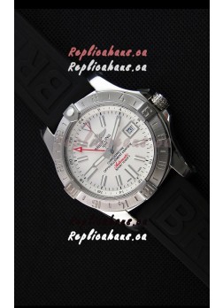 Breitling Avenger II GMT Swiss 1:1 Mirror Replica Watch in White Dial 