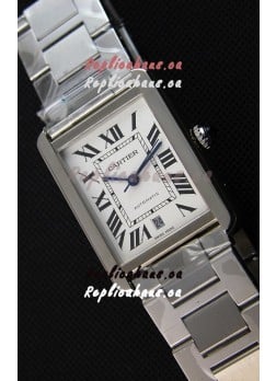 Cartier Tank Solo Swiss Automatic Watch in Leather Strap 31MM Wide 