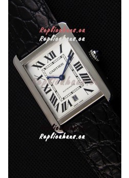 Cartier Tank Solo Swiss Automatic Watch in Steel Strap 31MM Wide 
