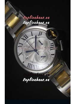 Ballon De Cartier Chronograph in Yellow Gold Two Tone Case - 1:1 Mirror Replica