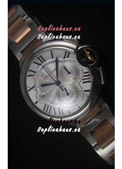 Ballon De Cartier Chronograph in Rose Gold Two Tone Case - 1:1 Mirror Replica