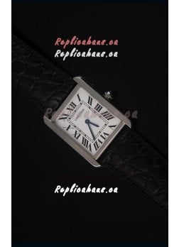 Cartier Tank Solo Swiss Quartz Leather Strap Small Size 24MM Wide