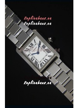 Cartier Tank Solo Swiss Quartz Watch in Steel Strap 24MM Wide 