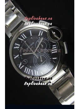 Ballon De Cartier Chronograph in Stainless Steel Case - 1:1 Mirror Replica