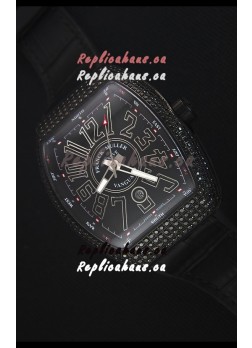 Franck Muller Vanguard Swiss Replica Watch in PVD Coated Case