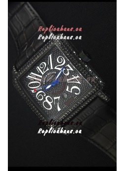 Franck Muller Conquistador King Automatic Swiss Replica Watch in Black PVD Case