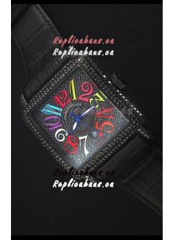 Franck Muller Conquistador King Automatic Crazy Colors Swiss Replica Watch PVD Case