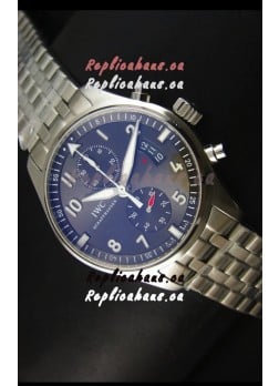 IWC IW387802 Pilot Chronograph 1:1 Mirror Replica with Steel Bracelet
