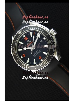 Omega Seamaster Planet Ocean Swiss Black Strap Replica 45MM 1:1 Ultimate Edition Watch 