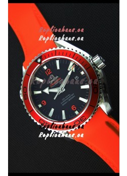 Omega Seamaster Planet Ocean Swiss Orange Strap Replica 45MM 1:1 Ultimate Edition Watch 