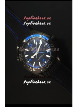 Omega Seamaster Planet Ocean Deep Black Blue GMT 1:1 Edition Swiss Replica Watch