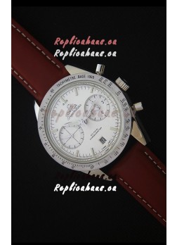 Omega Speedmaster 57 Co-Axial Chronograph Watch in Leather Strap
