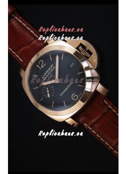 Panerai Luminor Marina PAM393 42MM Swiss Rose Gold Replica Watch 
