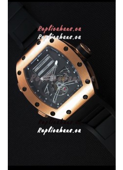 Richard Mille RM069 Tourbillon Erotic Pink Gold Case Replica Watch 