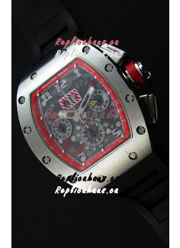 Richard Mille RM011-FM Felipe Massa One Piece Titanium Case Watch in Black Strap