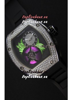 Richard Mille 19-02 Tourbillon Fleur Swiss Replica Watch in Stainless Steel 