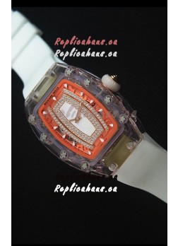 Richard Mille RM07-02 Sapphir Ladies Swiss Replica Watch in White Pearl Dial 