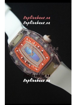 Richard Mille RM07-02 Sapphir Ladies Swiss Replica Watch in Blue Pearl Dial 