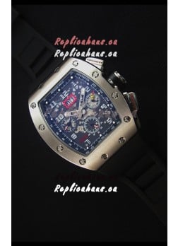 Richard Mille RM011 Japanese Replica Watch in Stainless Steel Case