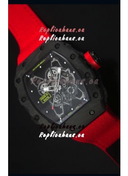 Richard Mille RM35-01 Rafael Nadal Edition Swiss Replica Watch Red Nylon Strap