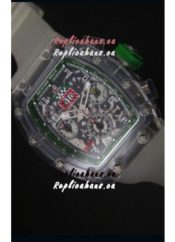 Richard Mille RM056-1 Tourbillon Felipe Massa Chronograh Green Bezel Watch