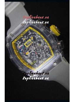 Richard Mille RM056-1 Tourbillon Felipe Massa Chronograh Yellow Bezel Watch