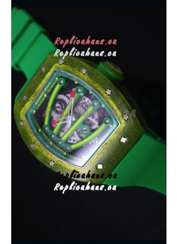 Richard Mille RM059 Yohan Blake Edition Swiss Replica Watch in Green Bezel