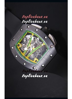 Richard Mille RM061 Ceramic Case Swiss Yellow/Green Bezel Replica Watch