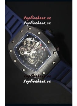 Richard Mille RM055 Ceramic Case Watch in Blue Inner Bezel