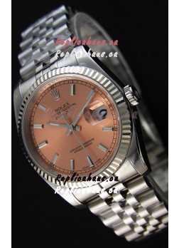 Rolex Datejust 36MM Cal.3135 Movement Swiss Replica Champange Dial Jubilee Strap - Ultimate 904L Steel Watch 