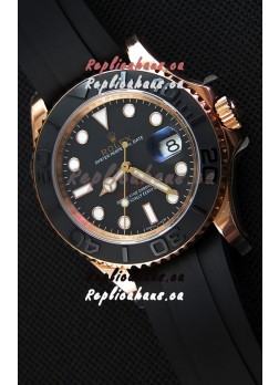 Rolex Yachtmaster 116655 Everose 40MM Cal.3135 Swiss  1:1 Ultimate 904L Steel Watch 