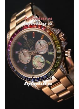 Rolex Cosmograph Daytona 116595RBOW Rverose 1:1 Mirror Replica Cal.4130 Movement