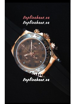 Rolex Daytona 116515 Everose 1:1 Mirror Replica Rose Gold Brown Dial Watch 