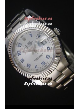 Rolex Datejust II 41MM with Cal.3136 Movement Swiss Replica Watch in Arabic Numerals