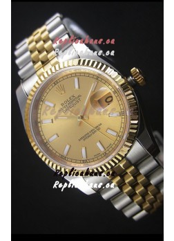 Rolex Datejust Replica Watch Gold Dial in 36MM with 3135 Swiss Movement 