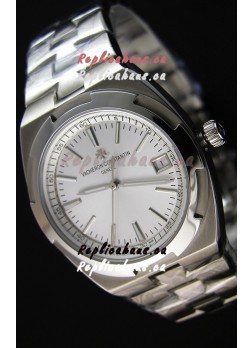 Vacheron Constantin Overseas Steel White Dial Swiss Replica 1:1 Mirror Watch 