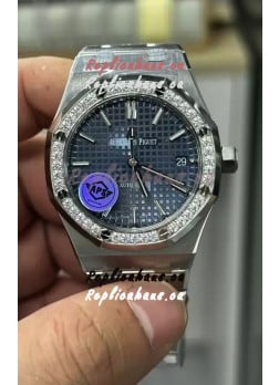 Audemars Piguet Royal Oak 37MM Blue Dial Watch in 3120 Movement - 1:1 Mirror Replica