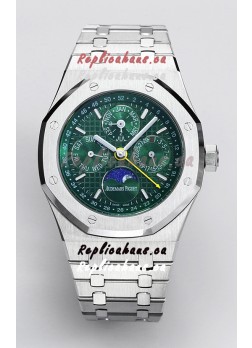 Audemars Piguet Royal Oak Perpetual Calendar Swiss Replica 904L Steel - Green Dial 