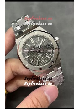 Audemars Piguet Royal Oak 37MM Grey Dial 904L Steel Watch in 3120 Movement - 1:1 Mirror Replica