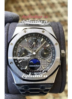Audemars Piguet Royal Oak Perpetual Calendar Swiss Replica 904L Steel in Grey Dial 