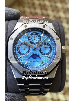 Audemars Piguet Royal Oak Perpetual Calendar Swiss Replica 904L Steel in Blue Dial