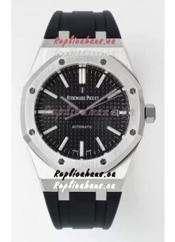Audemars Piguet Royal 15400 41MM Black Dial 904L Steel CAL.3120 Movement 1:1 Mirror Replica