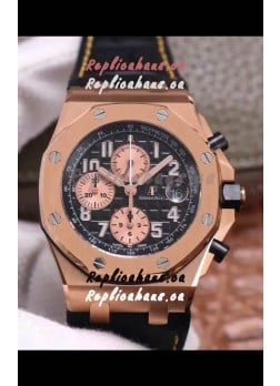 Audemars Piguet Royal Oak Offshore Chronograph Rose Gold 904L Steel 1: 1 Mirror 3126 Movement