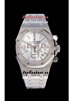 Audemars Piguet Royal Oak Chronograph White Dial 904L Steel 1:1 Mirror Replica