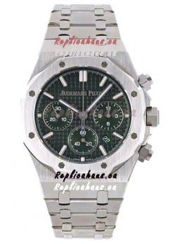 Audemars Piguet Royal Oak Chronograph 1:1 Mirror Replica - 904L Steel in Green Dial 41MM