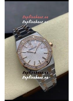 Audemars Piguet Royal Oak 33MM Two Tone Casing White Dial 1:1 Mirror Replica Watch