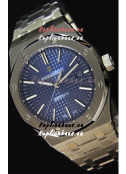 Audemars Piguet Royal Oak 41MM Blue Dial Steel Strap - 1:1 Mirror Ultimate Edition