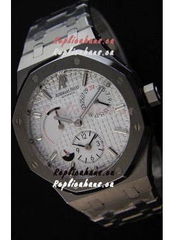 Audemars Piguet Royal Oak Dual Time Swiss Replica Watch in White Dial