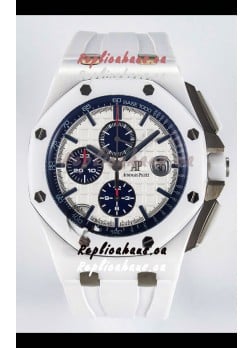 Audemars Piguet Boutique Edition White Dial Ceramic Casing 1:1 Super Clone Replica Watch