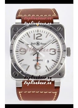 Bell & Ross BR03-93 GMT Edition White Dial 1:1 Mirror Replica Watch 